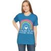 No Challenge Too Large Unisex Jersey Short Sleeve Tee(Aqua)