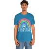 No Challenge Too Large Unisex Jersey Short Sleeve Tee(Aqua)