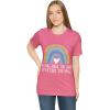 No Challenge Too Large Unisex Jersey Short Sleeve Tee(Charity Pink)