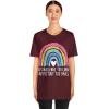 No Challenge Too Large Unisex Jersey Short Sleeve Tee(Maroon)