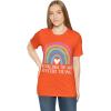 No Challenge Too Large Unisex Jersey Short Sleeve Tee(Orange)