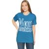 Peace Out Teaching Unisex Jersey Short Sleeve Tee(Aqua)