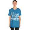 Peace Out Teaching Unisex Jersey Short Sleeve Tee(Aqua)