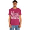 Peace Out Teaching Unisex Jersey Short Sleeve Tee(Berry)