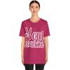 Peace Out Teaching Unisex Jersey Short Sleeve Tee(Berry)