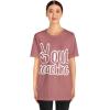 Peace Out Teaching Unisex Jersey Short Sleeve Tee(Heather Mauve)