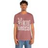 Peace Out Teaching Unisex Jersey Short Sleeve Tee(Heather Mauve)