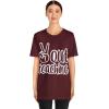 Peace Out Teaching Unisex Jersey Short Sleeve Tee(Maroon)