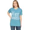 Peace Out Teaching Unisex Jersey Short Sleeve Tee(Turquoise)