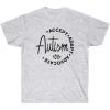 Accept, Adapt, Advocate – Autism T-Shirt(Ash)