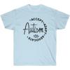 Accept, Adapt, Advocate – Autism T-Shirt(Light Blue)