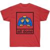 All Done Pecs Picture T-Shirt(Red)