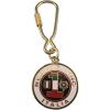 Brass Numero Uno Italia Key Chain