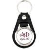 Greekgear Alpha Phi Leatherette Teardrop Keychain