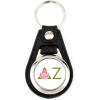 Greekgear Delta Zeta Leatherette Teardrop Keychain