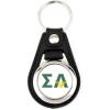 Greekgear Sigma Alpha Leatherette Teardrop Keychain