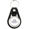 Greekgear Sigma Sigma Sigma Leatherette Teardrop Keychain