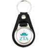 Greekgear Zeta Tau Alpha Leatherette Teardrop Keychain
