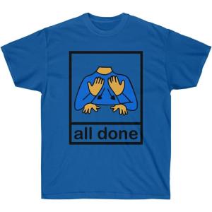 All Done Pecs Picture T-Shirt(Royal)