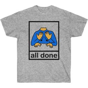 All Done Pecs Picture T-Shirt(Sport Grey)