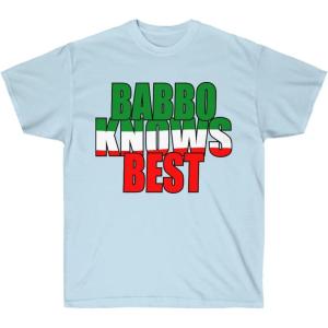 Babbo Knows Best Italian T-Shirt(Light Blue)