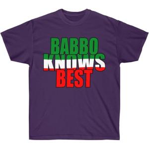 Babbo Knows Best Italian T-Shirt(Purple)