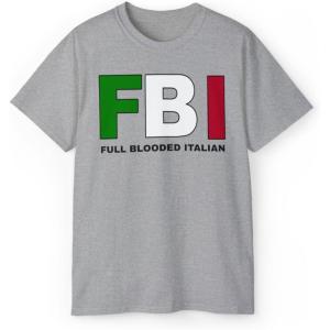 FBI – Full Blooded Italians – Italian T-Shirt(Sport Grey)