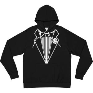 Fashion Tuxedo Hoodie (AOP)(Black)