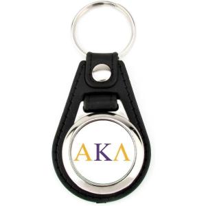 Greekgear Alpha Kappa Lambda Leatherette Teardrop Key Chain
