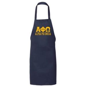 Greekgear Alpha Phi Omega Large Apron Navy Blue