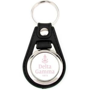 Greekgear Delta Gamma Leatherette Teardrop Keychain