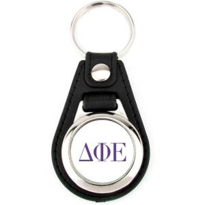 Greekgear Delta Phi Epsilon Leatherette Teardrop Keychain