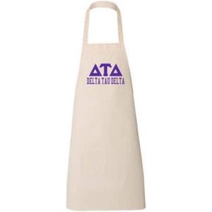 Greekgear Delta Tau Delta DTD Large Apron Natural