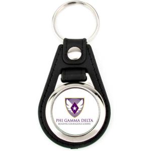 Greekgear FIJI Leatherette Teardrop Key Chain
