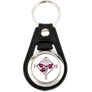Greekgear Gamma Sigma Sigma Leatherette Teardrop Keychain
