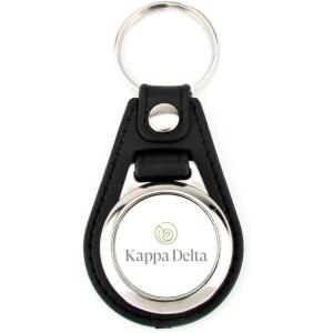 Greekgear Kappa Delta Leatherette Teardrop Keychain