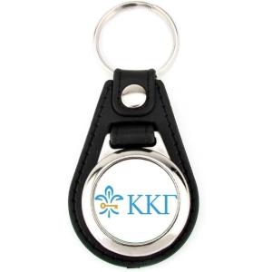 Greekgear Kappa Kappa Gamma Leatherette Teardrop Keychain