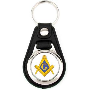 Greekgear Mason Leatherette Teardrop Key Chain