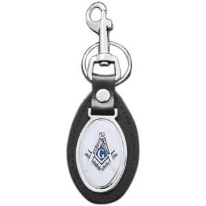 Greekgear Masonic Leather Fob Key Chain