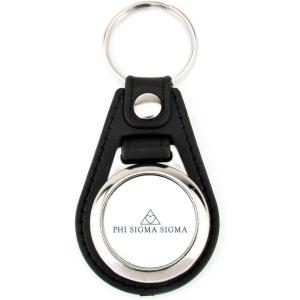 Greekgear Phi Sigma Sigma Leatherette Teardrop Keychain