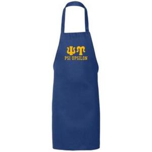 Greekgear Psi Upsilon Large Apron Royal Blue