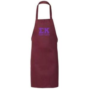 Greekgear Sigma Kappa Large Apron Maroon