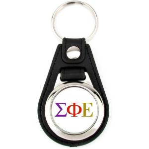Greekgear Sigma Phi Epsilon Leatherette Teardrop Key Chain