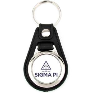 Greekgear Sigma Pi Leatherette Teardrop Key Chain