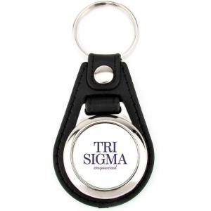 Greekgear Sigma Sigma Sigma Leatherette Teardrop Keychain