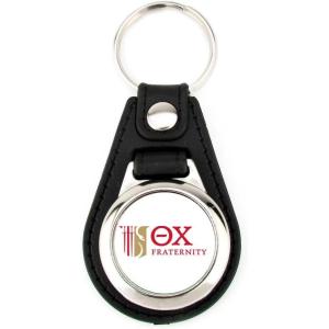Greekgear Theta Chi Leatherette Teardrop Key Chain