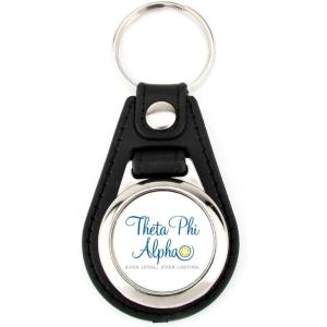 Greekgear Theta Phi Alpha Leatherette Teardrop Keychain