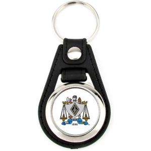 Greekgear Zeta Beta Tau Leatherette Teardrop Key Chain