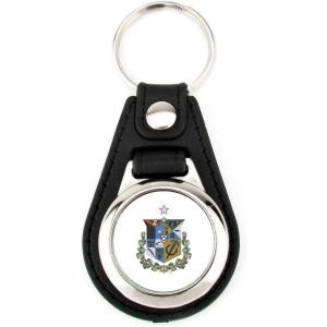 Greekgear Zeta Psi Leatherette Teardrop Key Chain