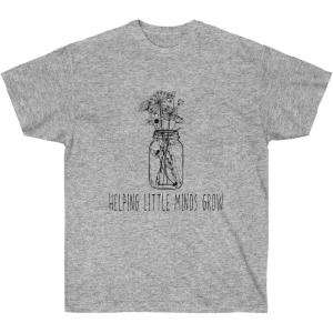 Helping Little Minds Grow T-Shirt(Sport Grey)